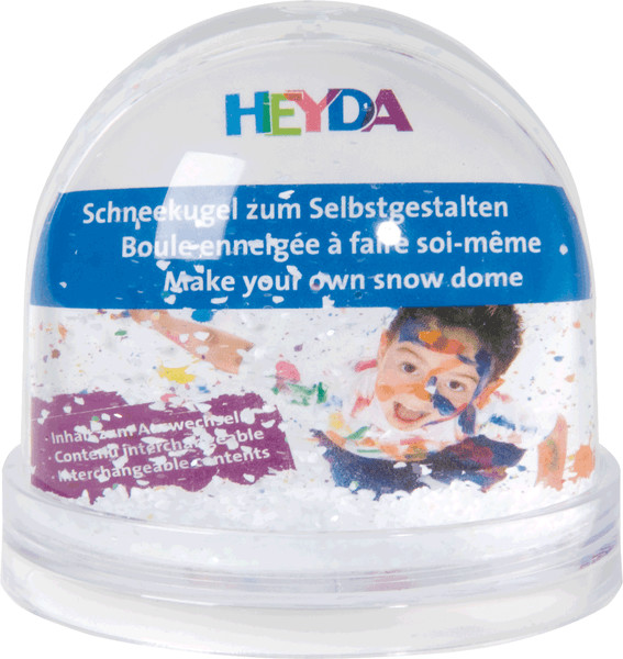 Heyda Snow globe with picture fold 9x8,5