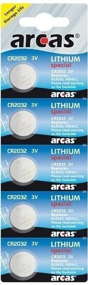 Arcas CR2032 3V Lithium Knopfzellen