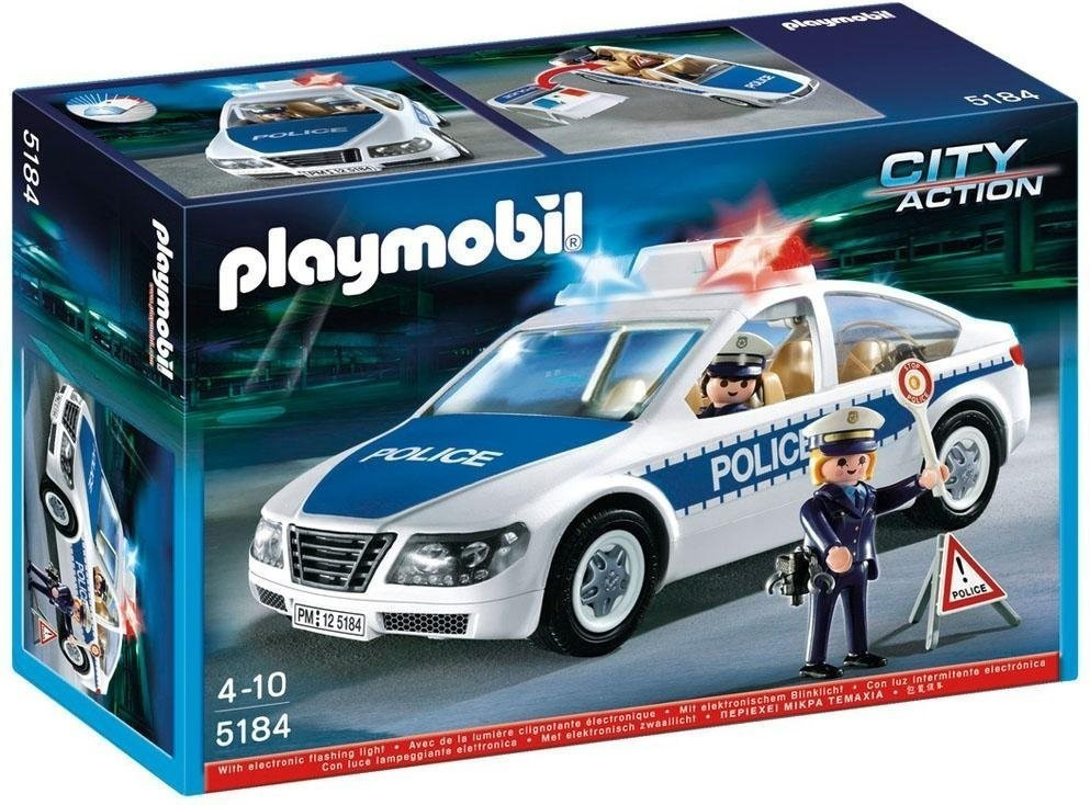 Playmobil Voiture de police avec lumières clignotantes (5184)