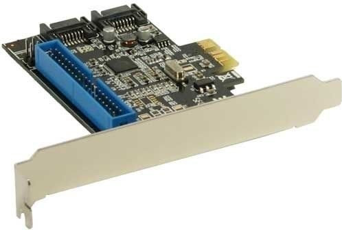 InLine Carte interface, 2x SATA 6Go/s + IDE, RAID 0,1, PCIe 2.0 (76613I)