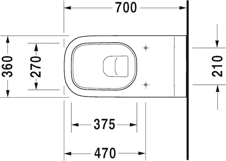 Duravit D-Code Vital 36 x 70 cm (2228090000)