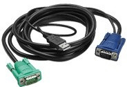 Photos - KVM Switch APC Integrated Rack LCD/KVM USB Cable  (AP5821)
