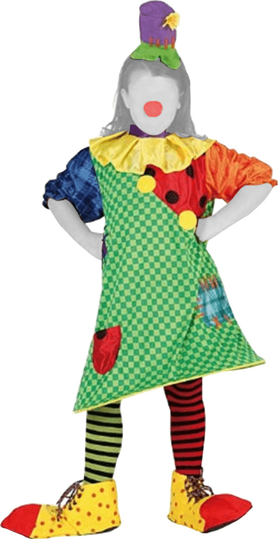 Atosa Déguisement fille clown