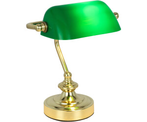 Lampada da scrivania neoclassico Antique verde, in acciaio