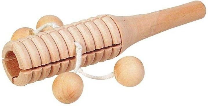 Goki Block de percussion avec 4 boules en bois