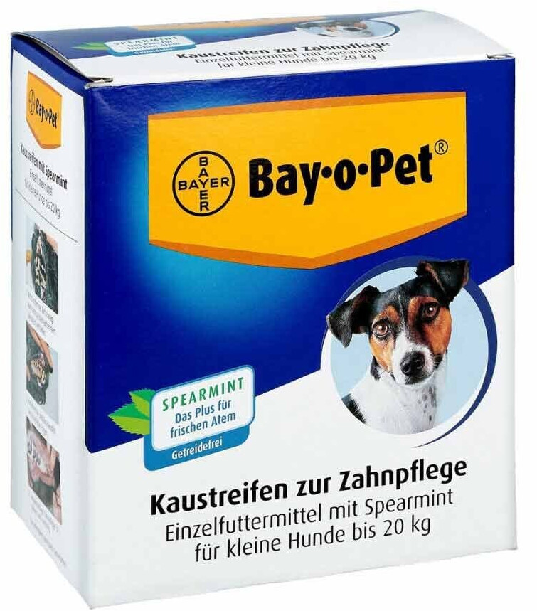 Bayer Bay·o·Pet Zahnpflege Kaustreifen Spearmint kleiner Hund 140g ab 5