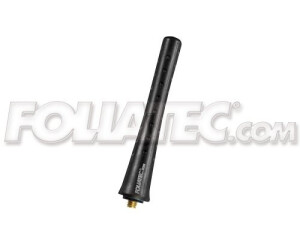 Antenne Courte Sportive Foliatec FACT 16V - Longueur 8,2 Cm, Noir - Avec Vis De Fixation Cuivre M5 M6 M7
