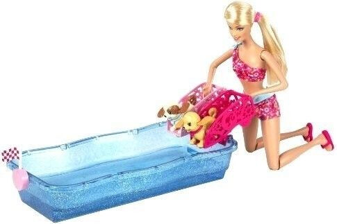 Barbie Swim and Race Pups