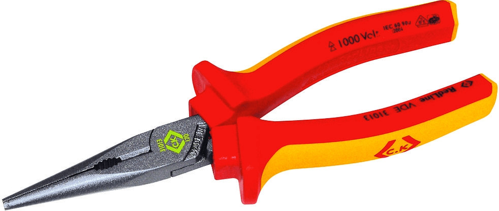 C.K Tools Pince à becs demi-ronds VDE (431013)