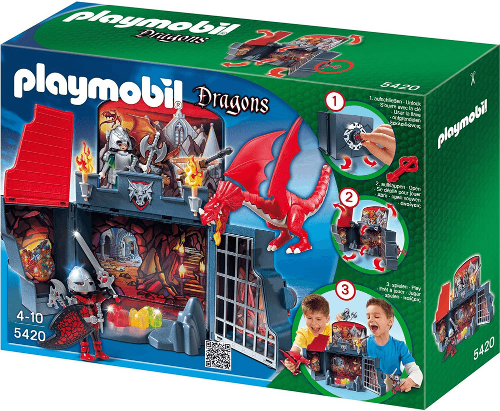 Soldes Playmobil Coffret Chevaliers dragons transportable (5420) 2024 au  meilleur prix sur