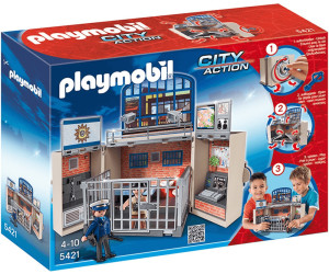 Playmobil 5421 Polizeistation Aufklapp Spiel Box City Action Polizei Neu OVP 