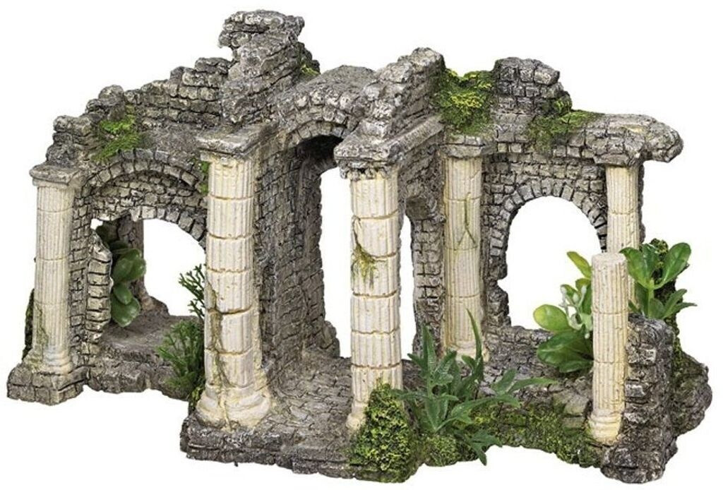 Nobby Aqua Ornaments "HADRIANS TOR" mit Pflanzen (27,5 x 13,5 x 15,5 cm)