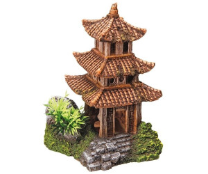 Nobby Aqua Ornaments "ASIATISCHER TEMPEL" mit Pflanzen (10 x 9 x 14,5 cm)