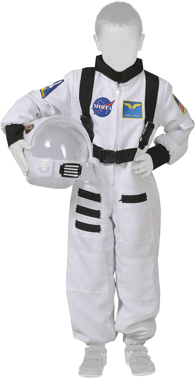 Funny Fashion Déguisement Astronaute combinaison blanche