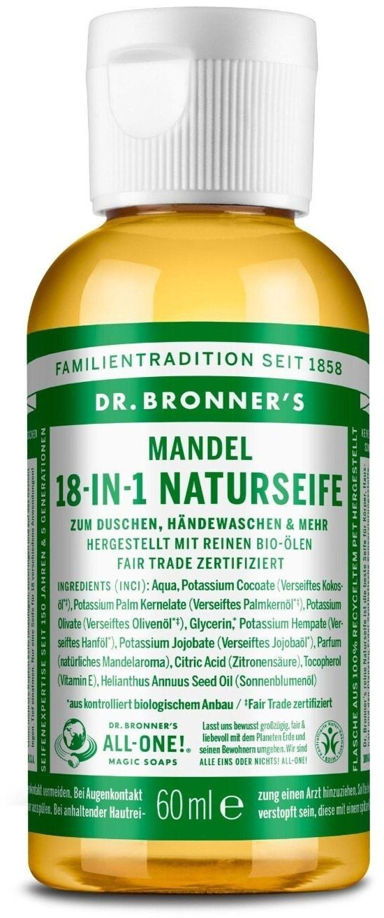 Dr. Bronner's Savon liquide à l'amande (59 ml)