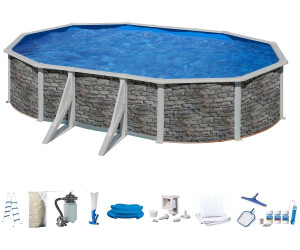 Mypool Pool Set Feeling Steinoptik Oval 610 X 375 X 120 Cm Ab 1 709 99 Preisvergleich Bei Idealo De