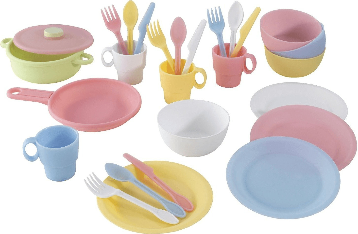 KidKraft Batterie de cuisine pastel 27 pièces (63027)