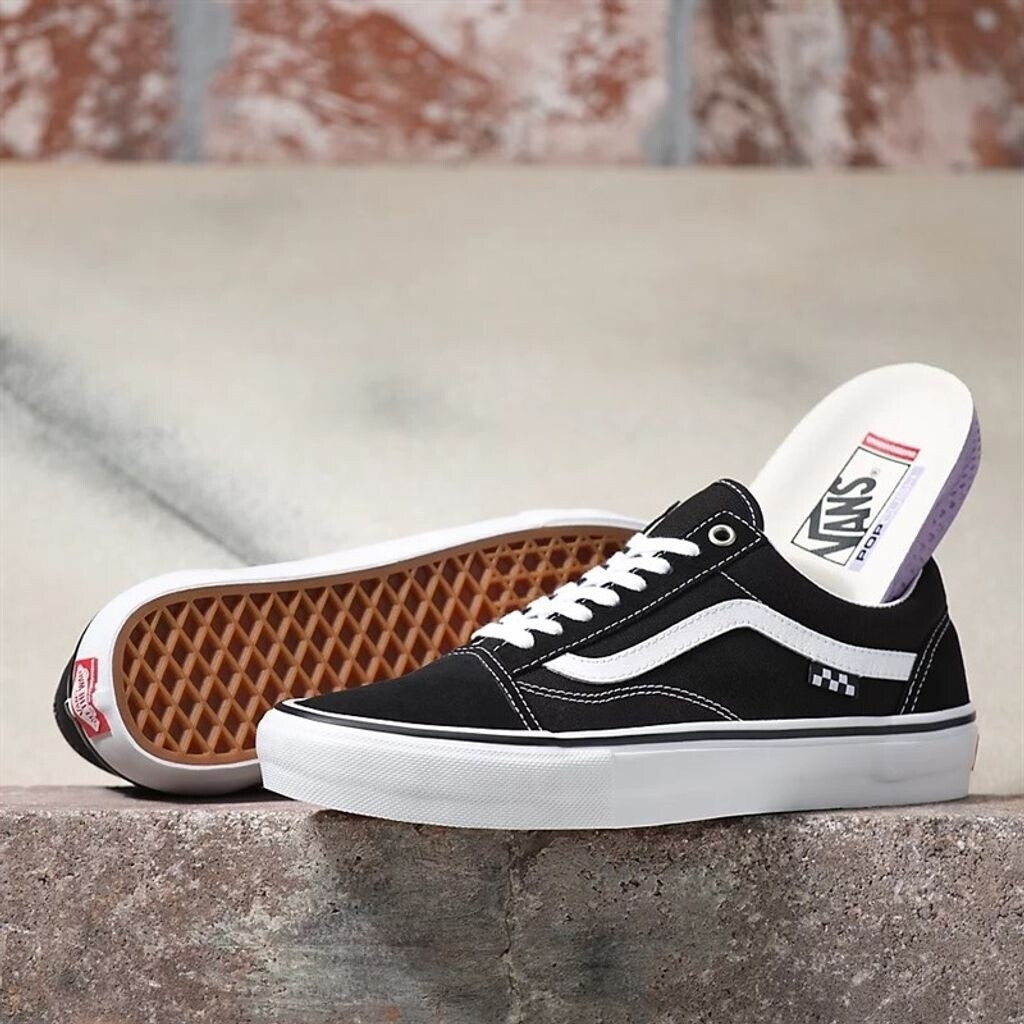 Vans old skool black and white price sale