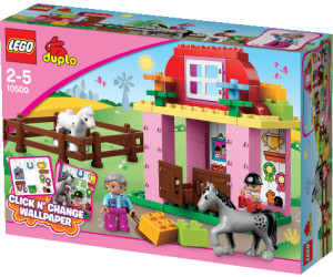Altes Pferd Pony Bauernhof Reiterhof Tier stall Retro Lego Duplo 