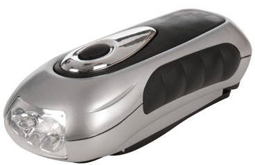 Silverline Lampe-torche à manivelle