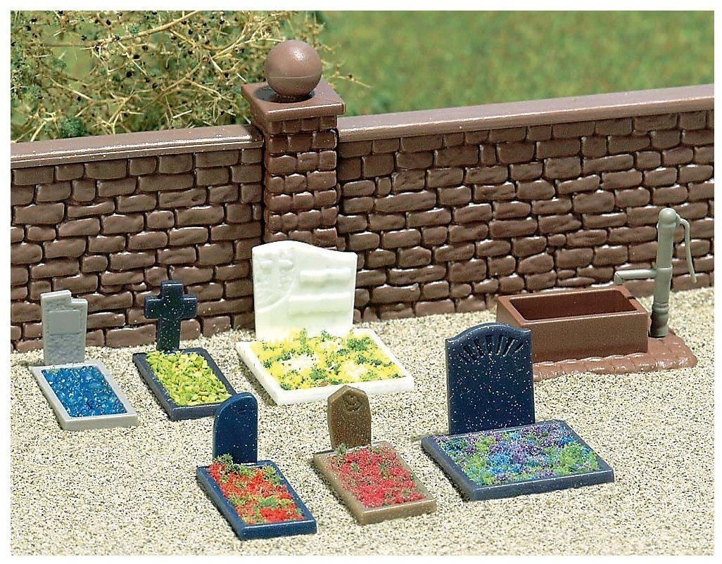 Busch Model « Cimetière » scène miniature (7662)