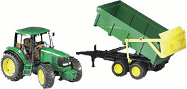 Bruder John Deere 6920 Tractor with Tipping Trailer (02058)