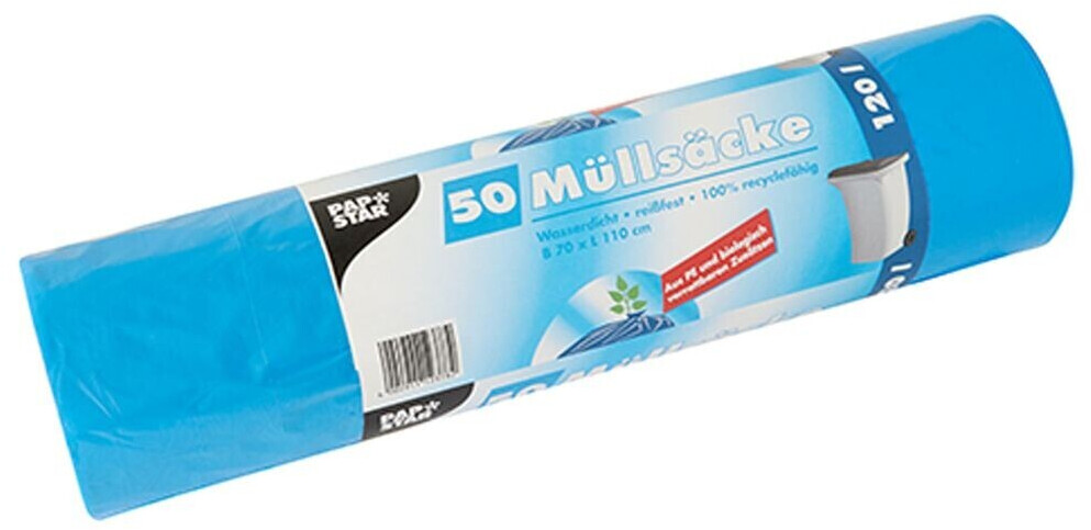 Papstar Bin Liner 120L blue (50 pcs)
