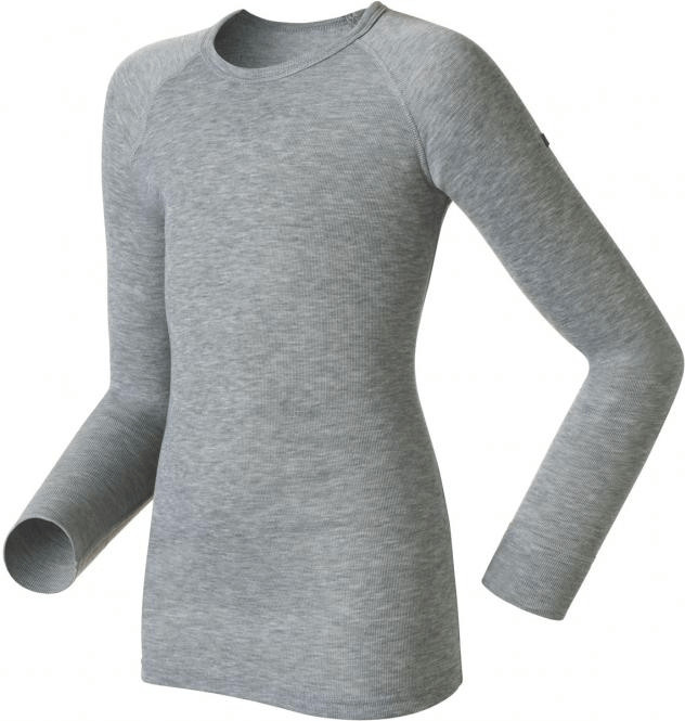 Odlo T-shirt chaud enfant mixte Warm gris chiné