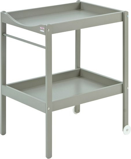Combelle Table à langer en bois Alice gris clair