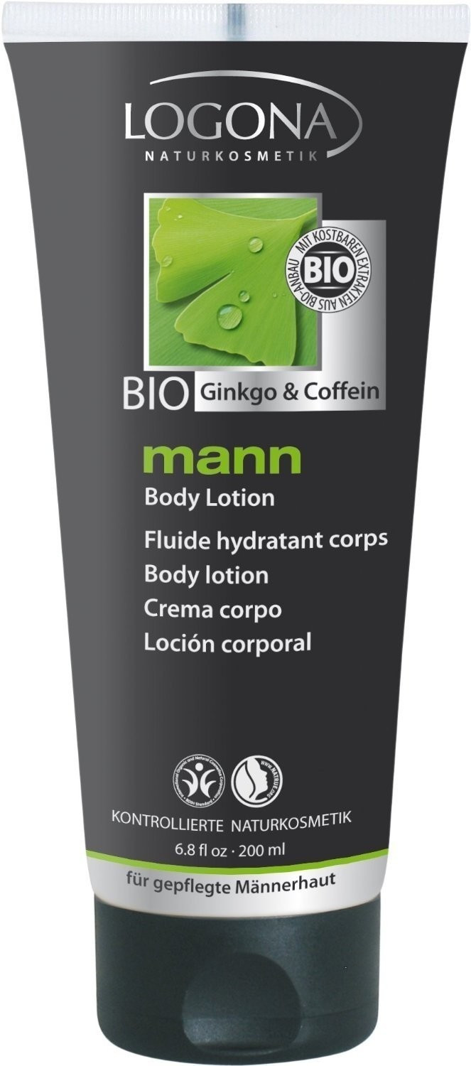 Logona Mann Bio Ginkgo & caféine gel douche corps et cheveux (200 ml)