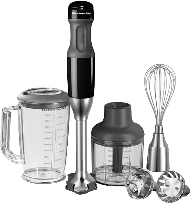 KitchenAid Mixeur plongeant noir onyx (5KHB2571EOB)
