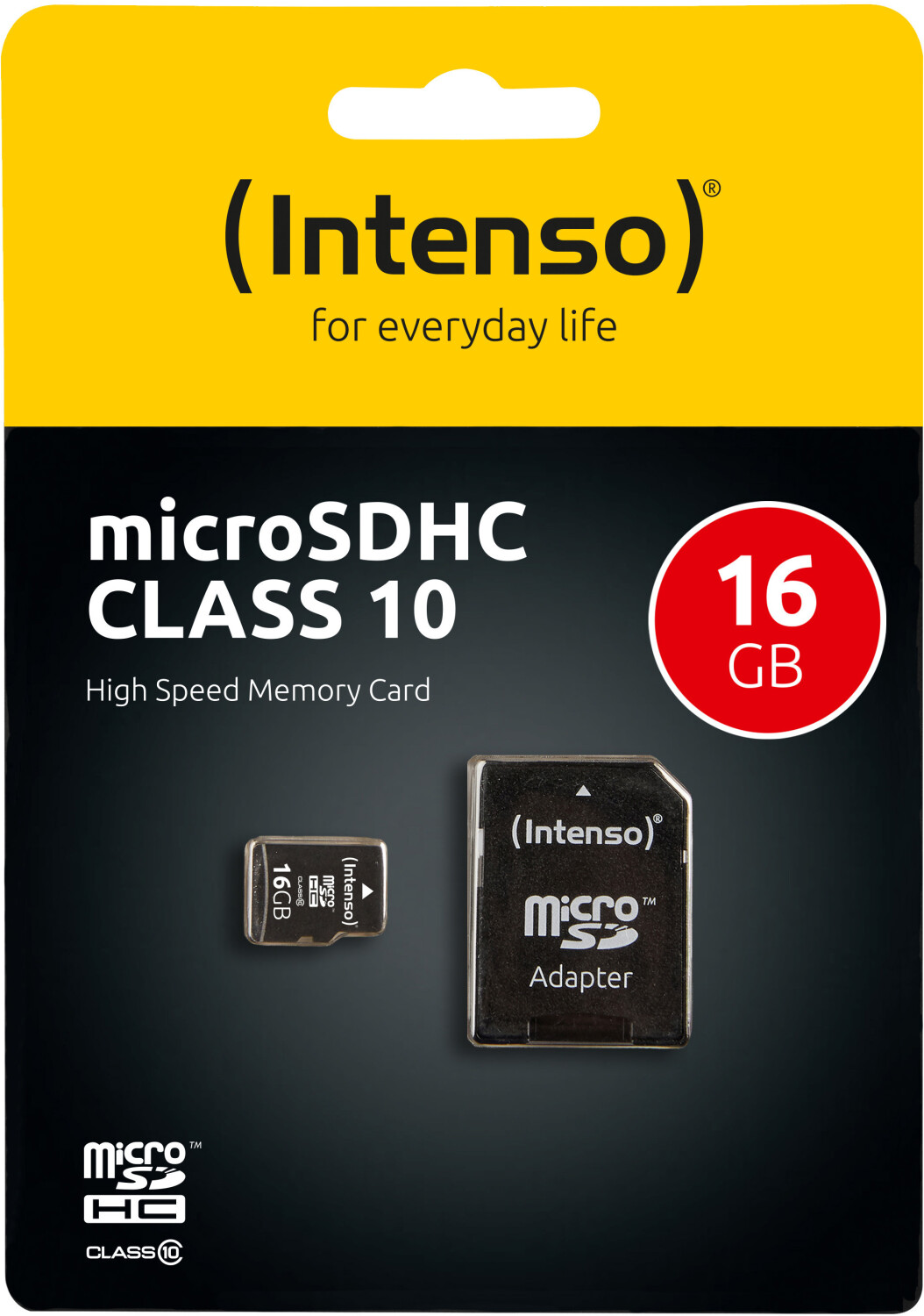 Intenso microSDHC 16 Go Classe 10 (3413470) au meilleur prix sur