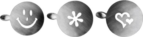 ibili Milchschaum Dekoration-Set