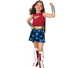 DC Super Heroes deluxe Wonder Woman Bambino Costume MEDIO RUBINI NUOVO 8-10 