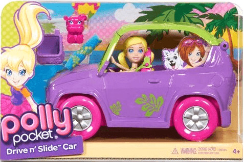 Polly Pocket Drive N Slide Car