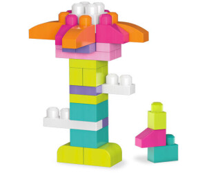MEGA BLOKS - jeu de blocs de construction de 60 pièces pour bébé et enfant  de 1 à 5 ans rose - Briques et blocs - Rue du Commerce