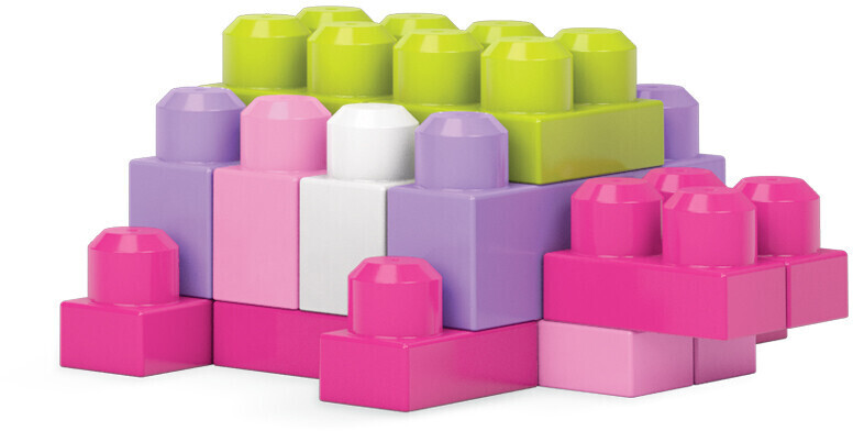 MEGA BLOKS First Builders Maxi sac de briques de construction rose (8328)  au meilleur prix sur