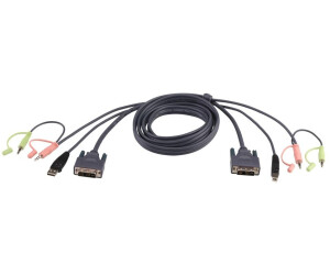 Aten USB DVI-D Dual Link KVM Cable, 1.8m (2L-7D02UD)
