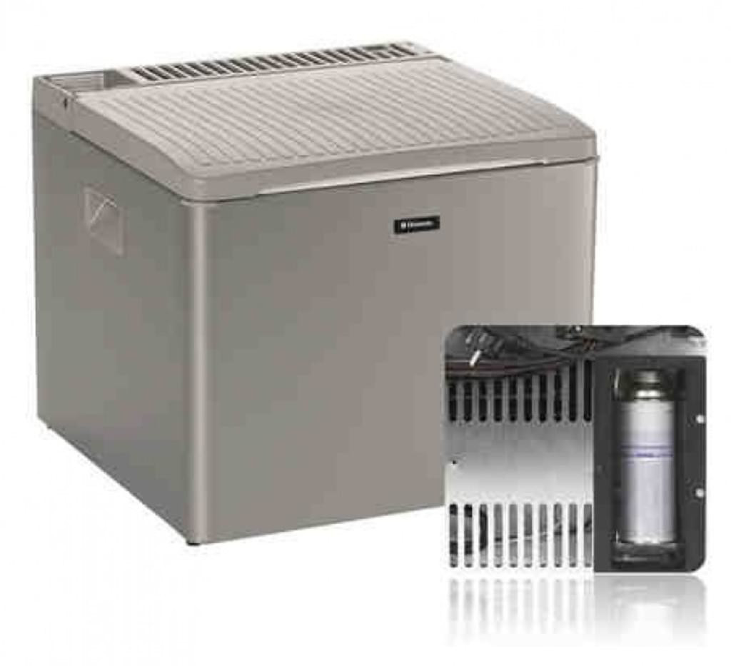 DOMETIC CombiCool RC 1205 GC - lautlose, elektrische Absorber-Kühlbox mit  Platz für Gaskartusche, 40 Liter, 12 V und 230 V für Auto, Lkw und  Steckdose, Silber