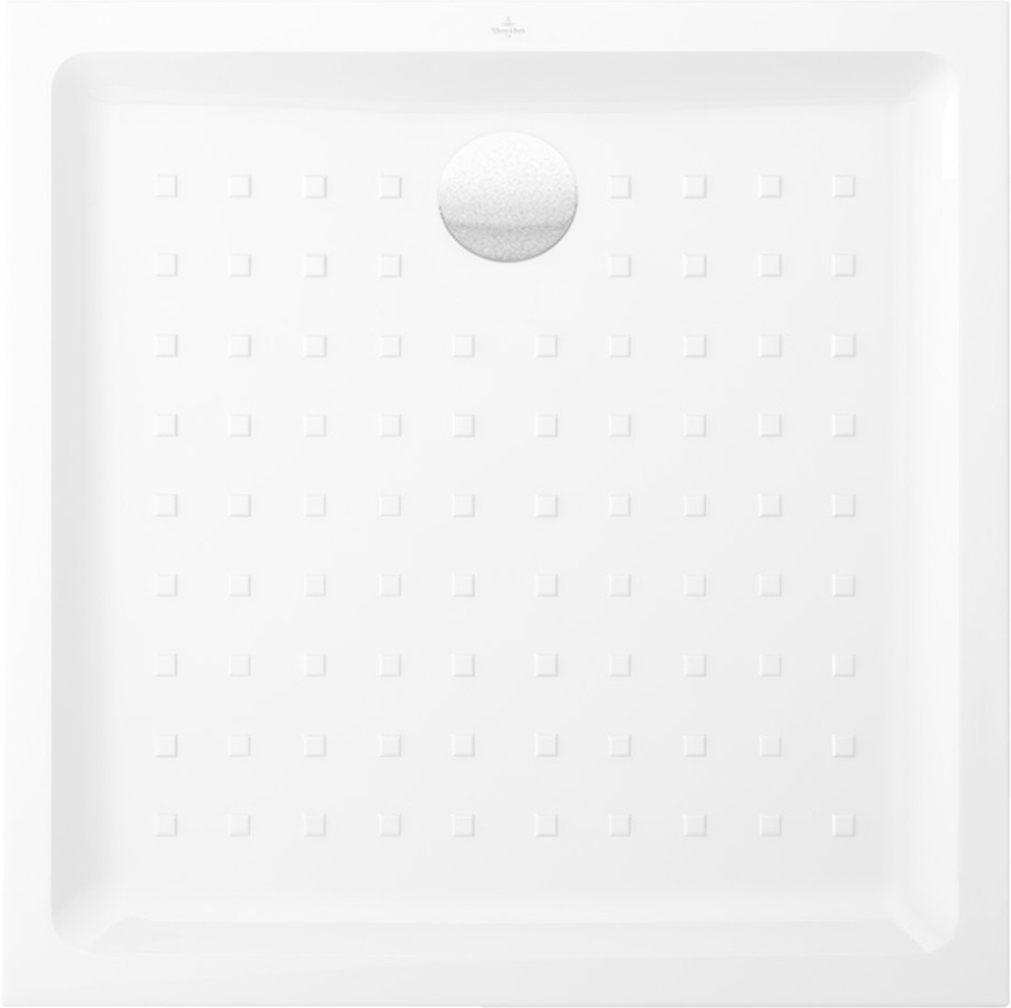 VILLEROY + BOCH Receveur de douche carre a poser O.novo - 90 x 90 cm -  Ceramique - Blanc