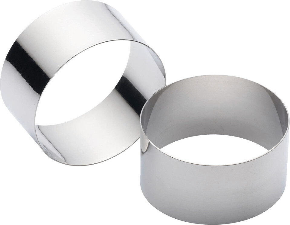 Kitchen Craft KCRING Set of Two Stainless Steel Cooking Rings