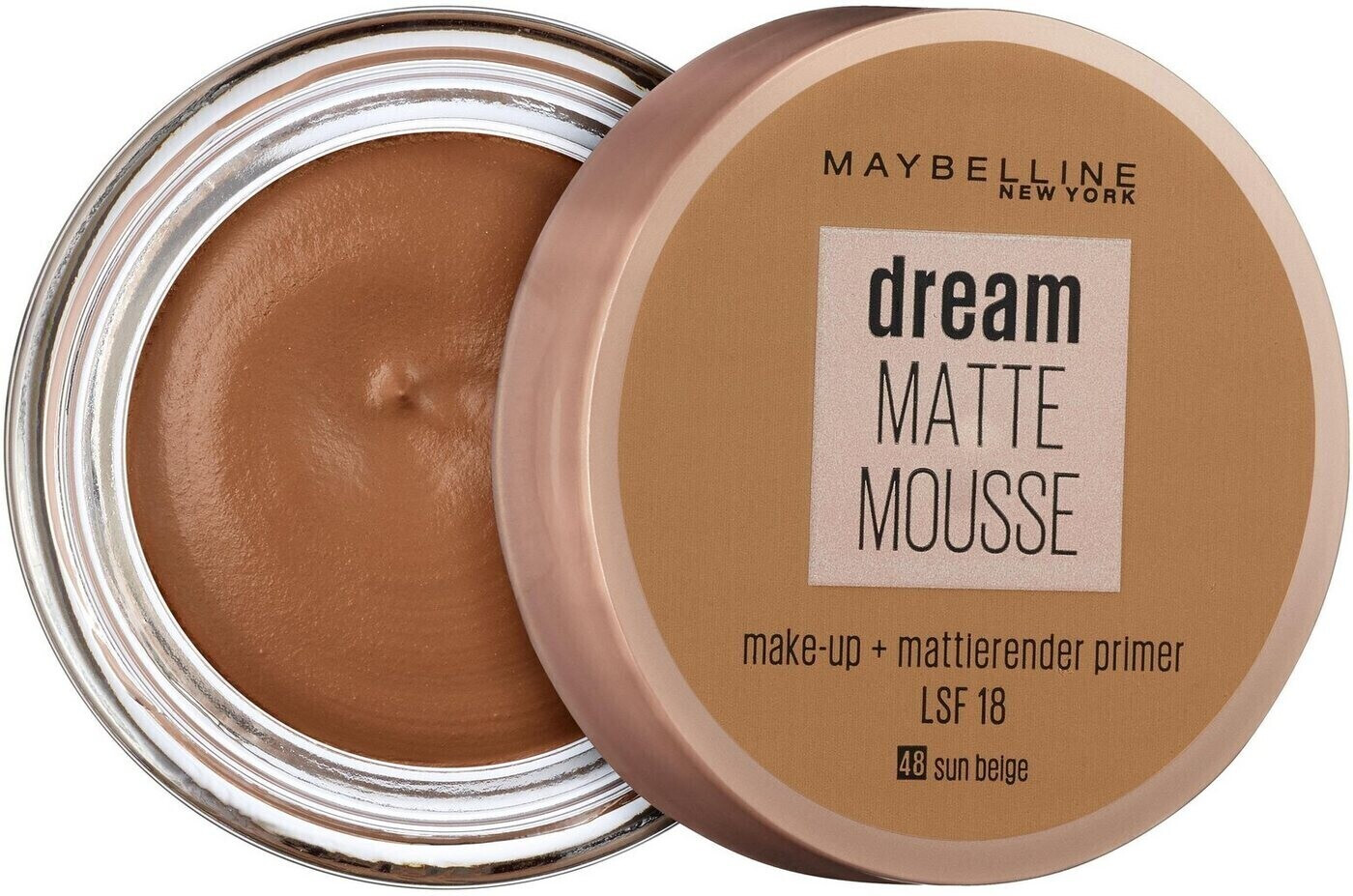 Buy Maybelline Dream Matte Mousse Make-Up - 48 Sun Beige (18 ml) from £9.99  (Today) – Best Deals on