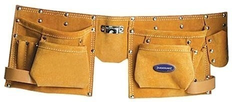 Silverline Ceinture-sacoche daim double poche à 8 pochettes (CB05)