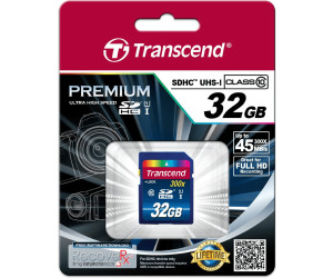 Carte SDHC Transcend Premium 400 16 GB Class 10, UHS-I - Conrad