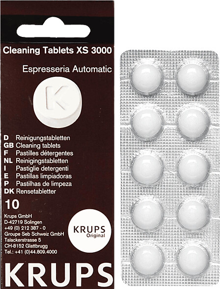 Tabletas De Limpieza Krups Xs3000 Para Maquinas Krups Compl