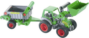 Wader FARMER Tracteur avec chargeur frontal et remorque basculante (39172)