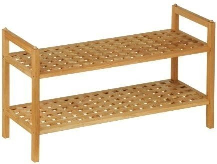 Premier Housewares Étagère à chaussures 2 niveaux 40 x 70 x 27 cm noyer