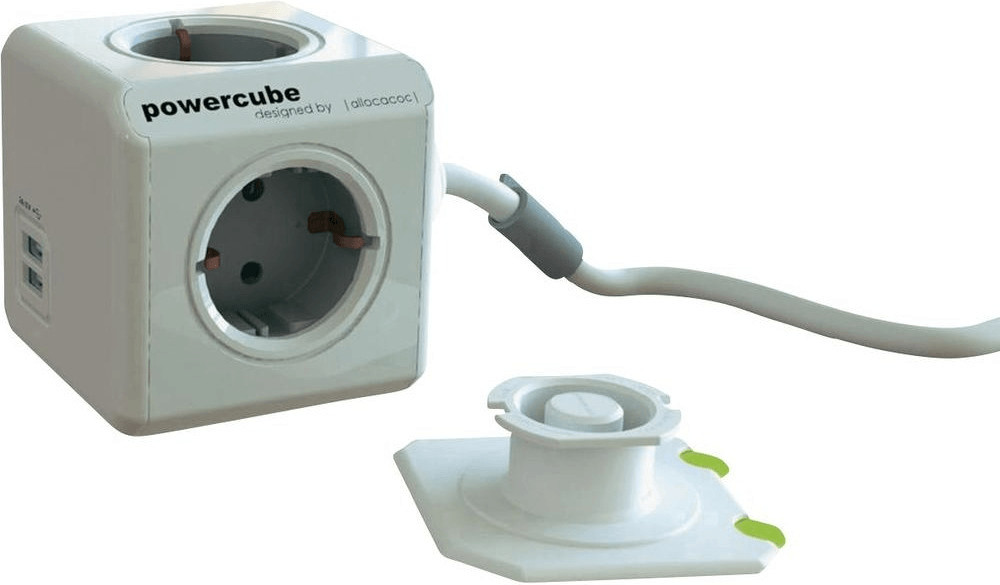 Allocacoc PowerCube Extended USB Type F 3m