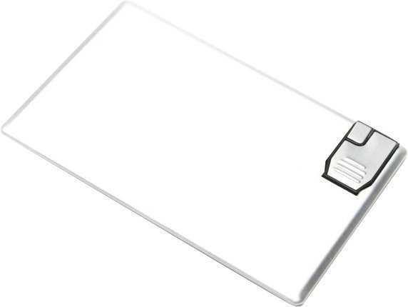 Aricona clé USB carte (métal) 8 Go argent