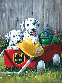 Royal & Langnickel Fire Wagon Puppies Painting By Numbers Kit Regular Size